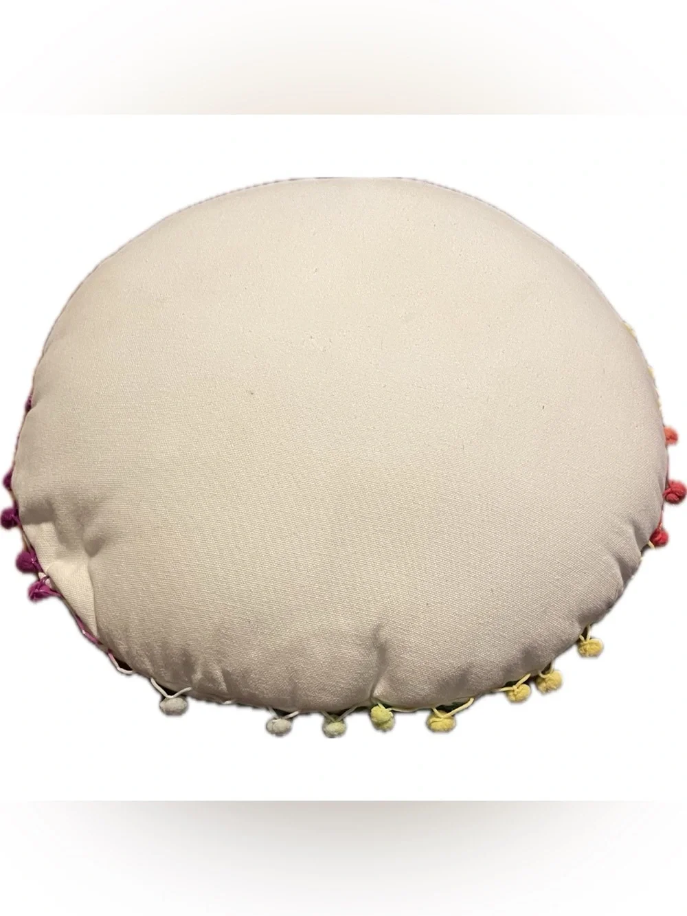 Round Decorative Pillow - Multicolor Boho Medallion
